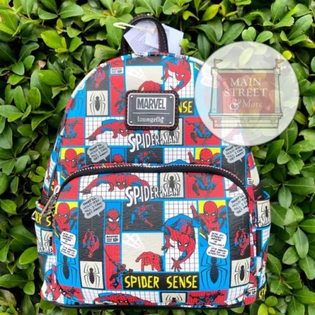Disney Parks Marvel Spider-Man Loungefly Mini Backpack Spider Sense 2025 - NEW