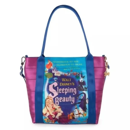 Disney Harveys Sleeping Beauty Maleficent Movie Poster Seatbelt Tote Bag - NEW