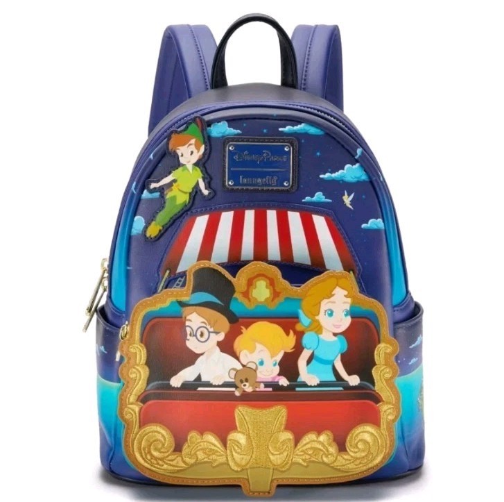 2025 Disney Parks LOUNGEFLY Peter Pan's Flight Mini Backpack - NEW