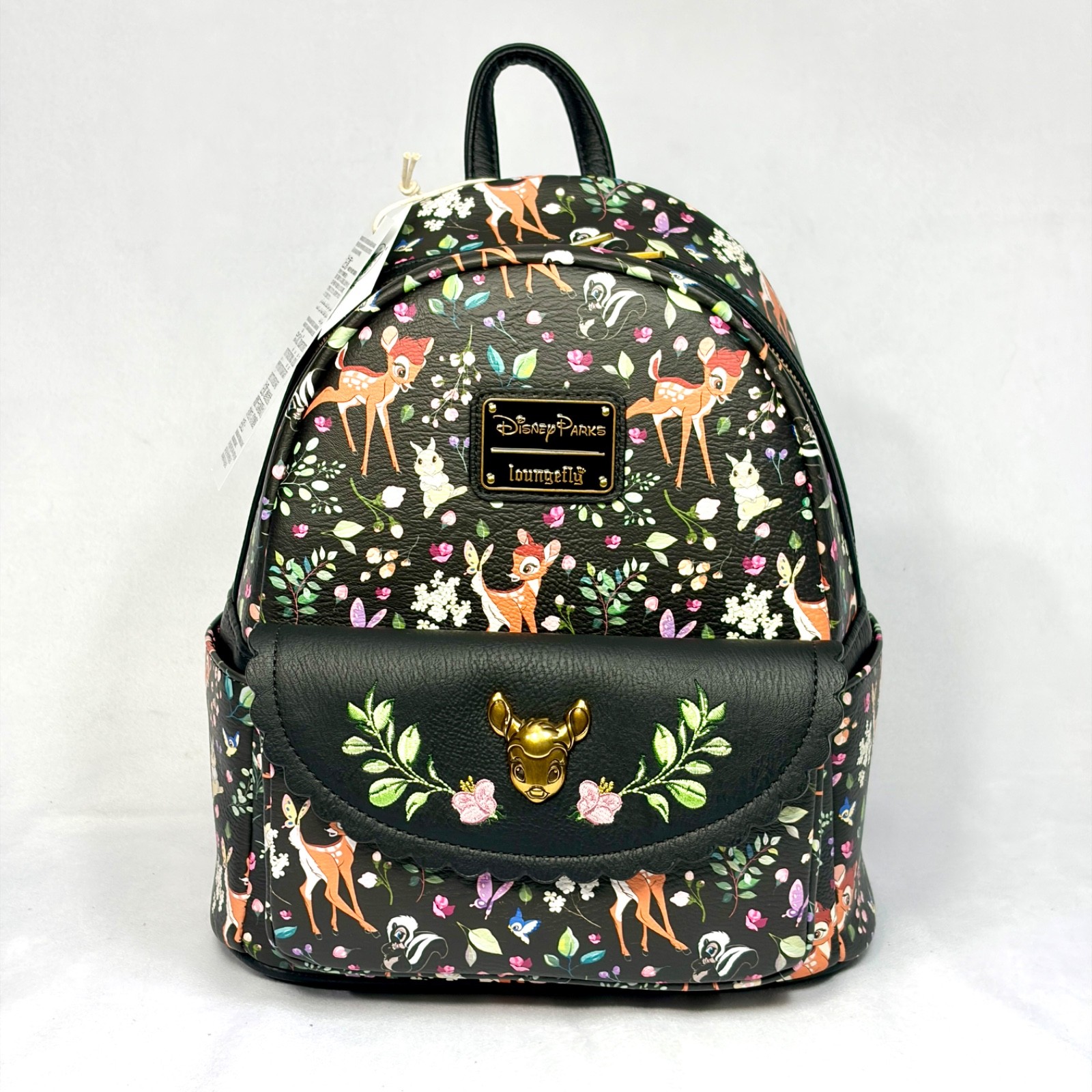 Disney Loungefly Bambi Mini Backpack Forest Friends Print - NEW