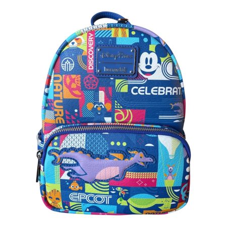 Disney Parks Epcot Figment Remy Nemo Characters Loungefly Mini Backpack - NEW