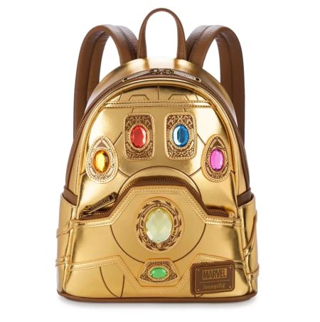 Disney Loungefly 2024 Marvel Avengers Infinity War Thanos Gauntlet Backpack NEW