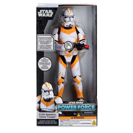 Disney Parks - Star Wars - Power Force- 212 Battalion Clone Trooper Action Figure