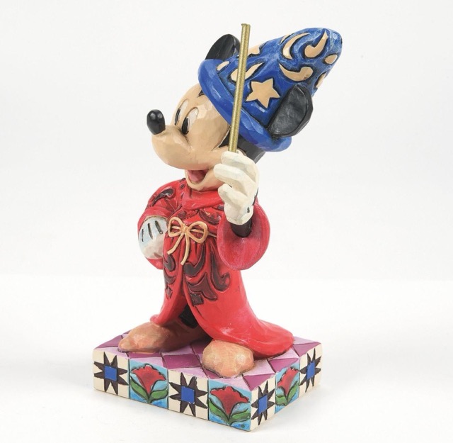 Disney Traditions Collection - Jim Shore - Sorcerer Mickey Mouse Holding Wand Figurine - 2007 - Image 4