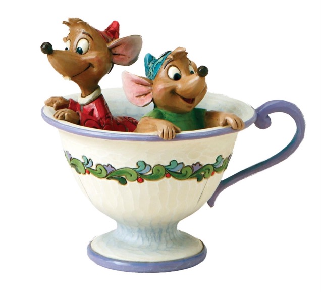 Disney Traditions - Jim Shore - Cinderella - Jaq and Gus Teacup Figurine - 2009