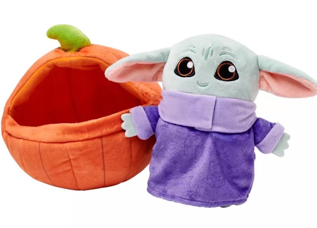 Disney Parks - Star Wars - Halloween Pumpkin Grogu Plush 8" - Image 3